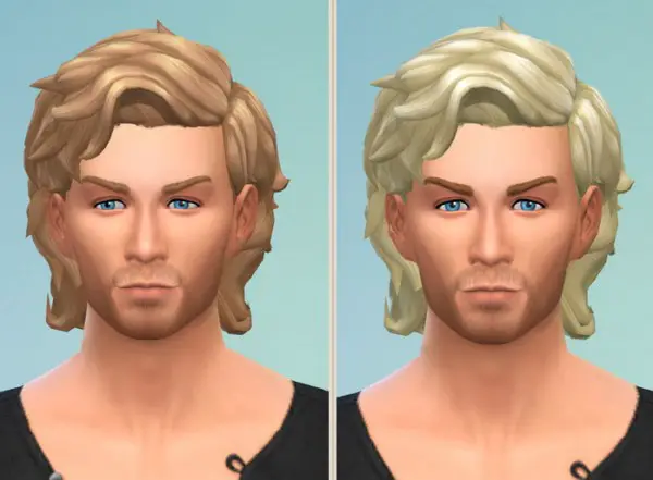 Birksches sims blog: Windy Hair for him for Sims 4