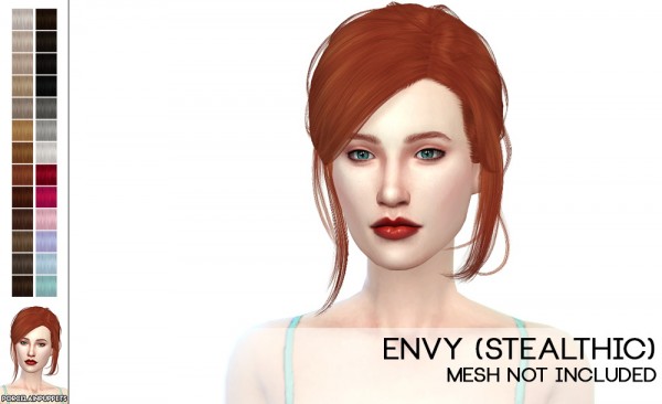 Porcelain Warehouse: Stealthic`s Sirens and Envy hairs retextured for Sims 4