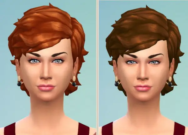 Birksches sims blog: Conny Hair for Sims 4