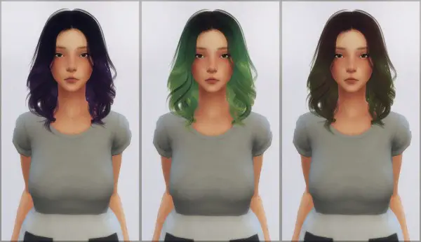 Ellie Simple: Anto`ss Mollie hair retextured for Sims 4