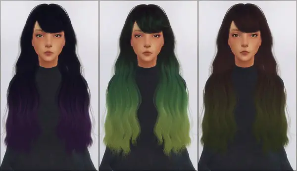 Ellie Simple: LeahLilith`s Intention hair retextured for Sims 4