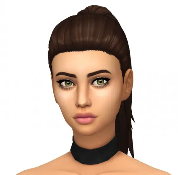 Simsworkshop: Simple Pony Hair by sarella sims for Sims 4