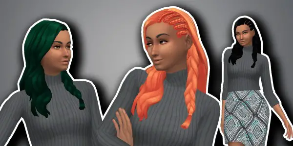 Simsworkshop: Kiara24s   Claire Hair V1 recolored by GalacticSims4 for Sims 4