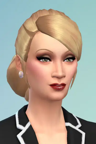 Birksches sims blog: Deep in Neck Hair with bangs for Sims 4