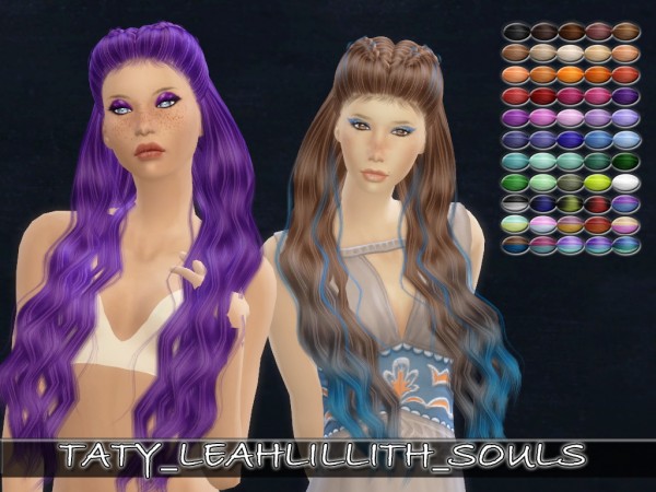 Simsworkshop: Leahlillith`s Souls hair retextured for Sims 4