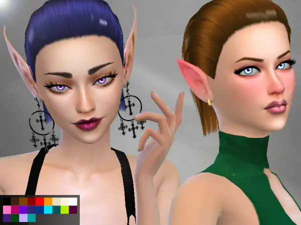The Sims Resource: Raven hair by Genius666 for Sims 4