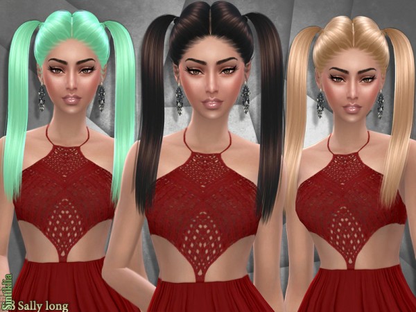 Sintiklia Sims: Sally 38 hairs for Sims 4