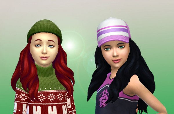 Mystufforigin: Creative Braids for girls for Sims 4