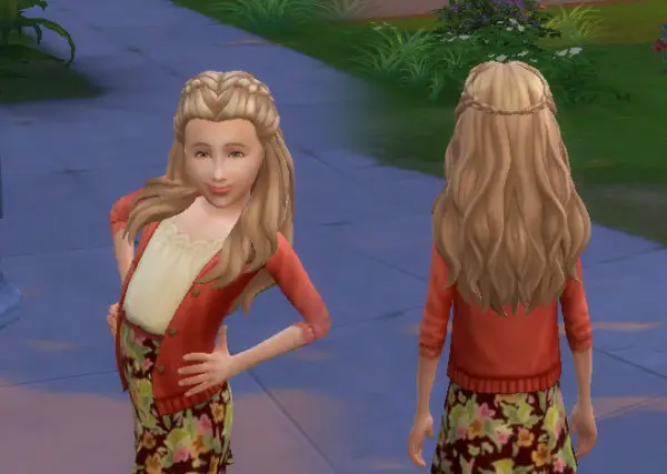 Mystufforigin: Creative Braids for girls for Sims 4