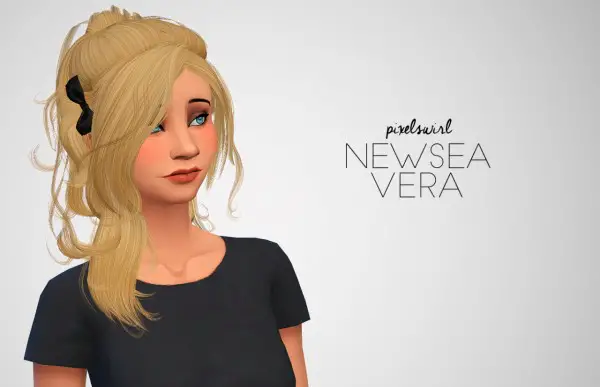 Swirl Goodies: Butterfly`s and Newsea`s hairs retextured for Sims 4