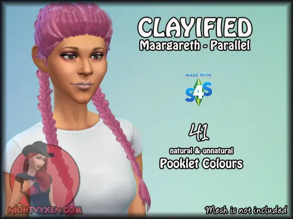Simsworkshop: Clayified Maargareth’s Parallel Hair for Sims 4