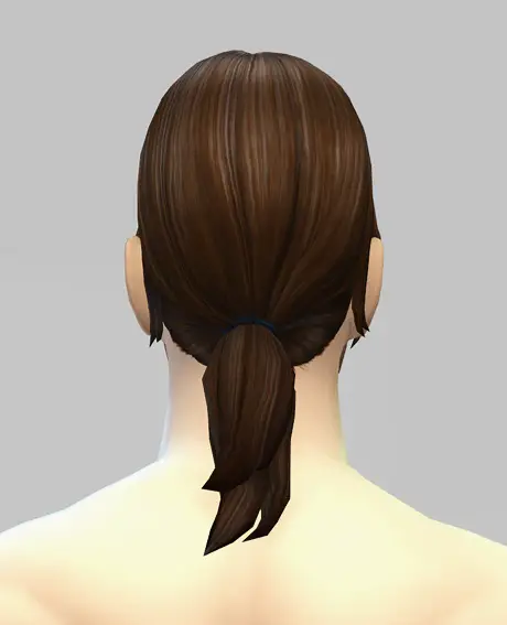 Rusty Nail: Derek`s ponytail hair for Sims 4
