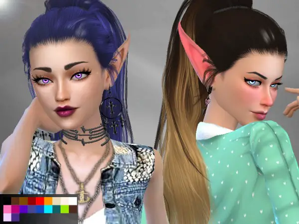 The Sims Resource: Stealthic`s Paradox Hair Retextured by Genius666 for Sims 4
