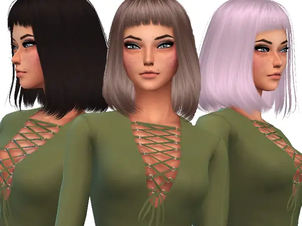The Sims Resource: Alesso`s Sweet Escape hair retextured by Lovelysimmer100 for Sims 4