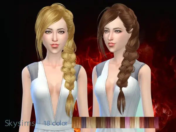 Butterflysims: Hair 286 by Skysims for Sims 4