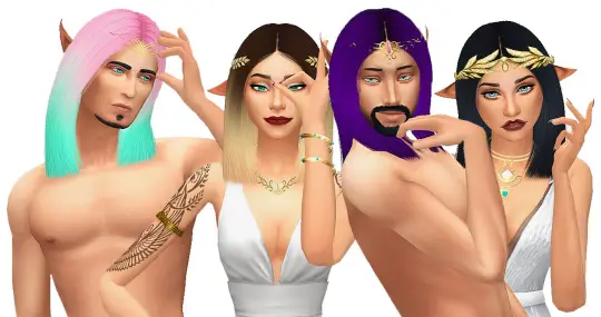 Simsworkshop: Nightcrawler`s Antoinette hair retextured by Amarathinee for Sims 4