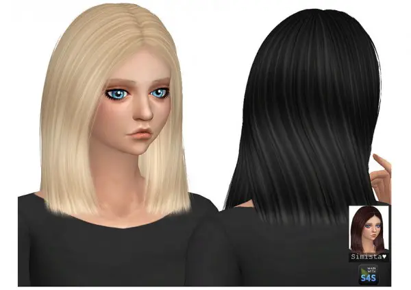 Simista: Nightcrawler`s Antoinette hair retextured for Sims 4