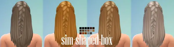 Sim Shaped Box: Faux Hawk Hair for Sims 4