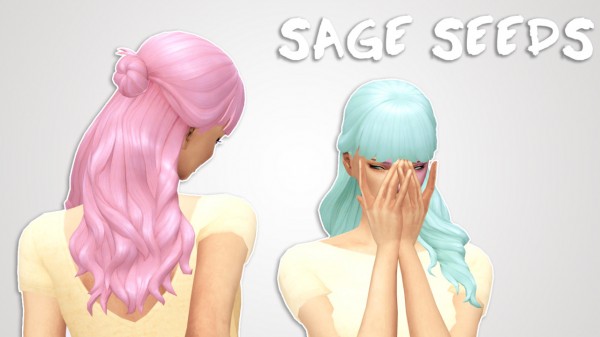 The Plumbob Architect: Sage Seeds hair recolor for Sims 4