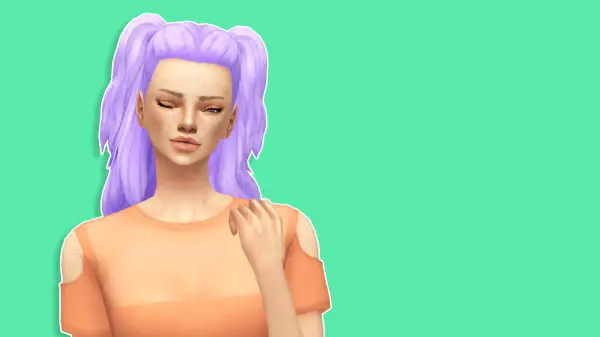 The Plumbob Architect: Floppy Bunny Ears hair recolored for Sims 4