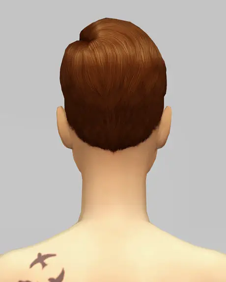 Rusty Nail: Short combed hair F for Sims 4