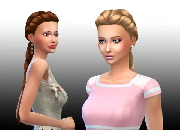 Mystufforigin: Sunshine Braid hair for Sims 4