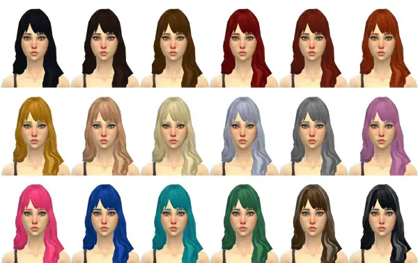 Simduction: Poppy Hair for Sims 4
