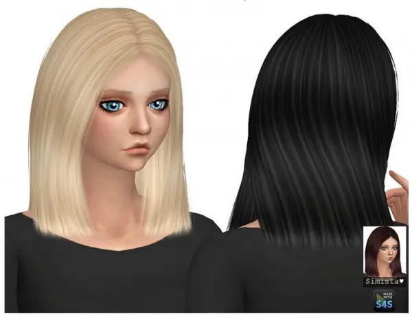 Simista: Nightcrawler Antoinette hair retextured for Sims 4