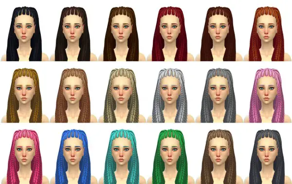 Simduction: Shaira Hair for Sims 4
