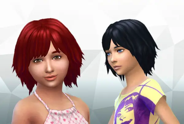 Mystufforigin: Bumbling Hairstyle for Girls for Sims 4