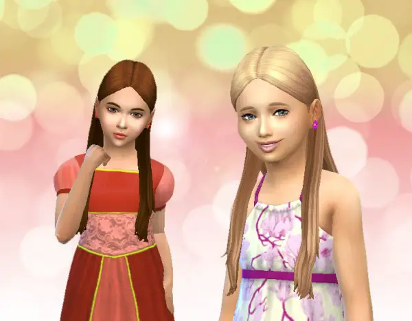 Mystufforigin: Tender Hairstyle for Girls for Sims 4