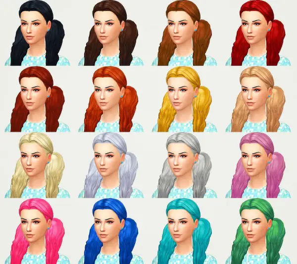 Kot Cat: Laila hair for Sims 4