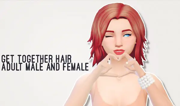 Butternut Gnocchi: Get togheter pack hair retextured for Sims 4