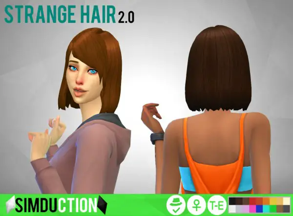 Simduction: Strange Hair for Sims 4