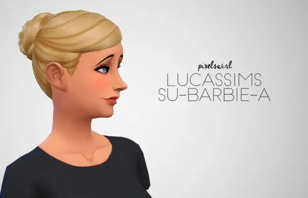 Swirl Goodies: Four hairs retextured for Sims 4