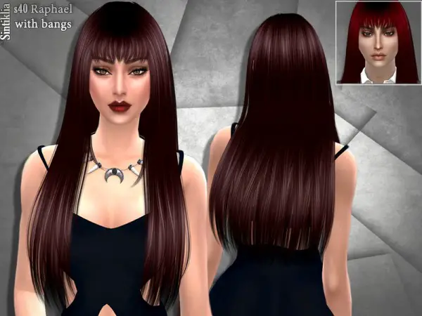 Sintiklia Sims: Hair 40 Raphael by Sintiklia for Sims 4