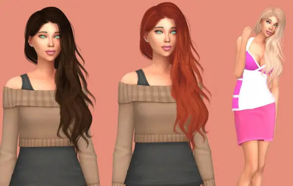 Sims Fun Stuff: Anto`s Glare hair retextured for Sims 4