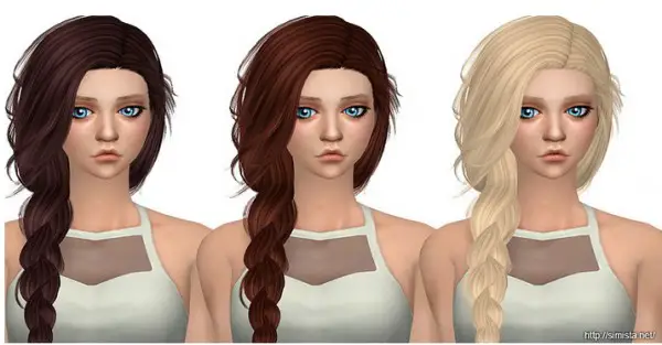 The Sims Resource: Stealthic`s Summer Haze hair retextured for Sims 4
