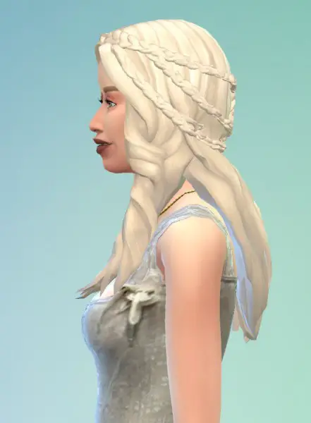 Birksches sims blog: Khaleesi Hair for her for Sims 4