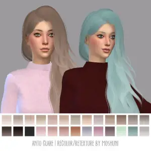 Sims 4 Hairs ~ The Sims Resource: Poison hairstyle by Nightcrawler