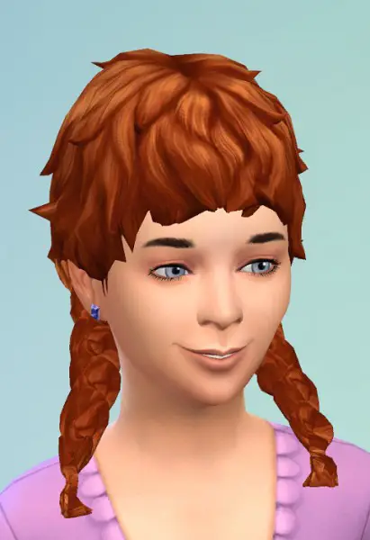 Birksches sims blog: Girly Curl Pigtails for Sims 4