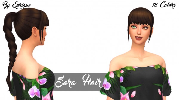 Enrique: Sara hair for Sims 4