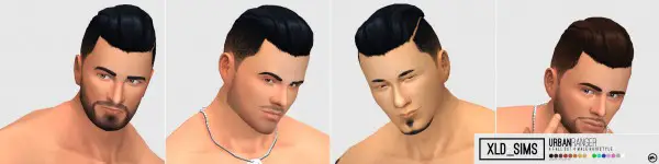 Simsworkshop: Urban Ranger hair by Xld Sims for Sims 4