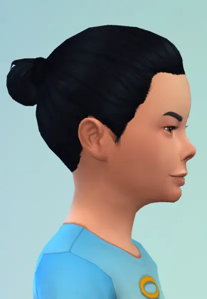 Birksches sims blog: Mini Bun hair for boys for Sims 4