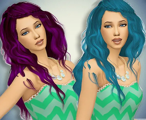 Sims 4 Hairs ~ Pllumbobbilypixels: Sthealtic Genesis hair retextured