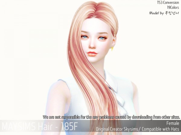 MAY Sims: May Hair185F for Sims 4