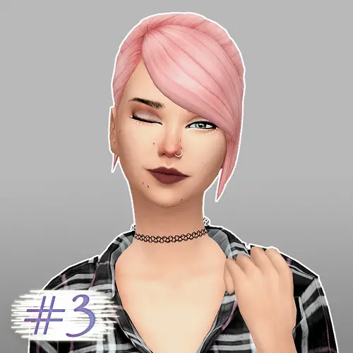 Whoohoosimblr: Dine Out game pack - hair recolored - Sims 4 Hairs