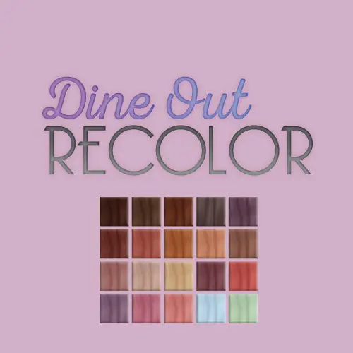 Whoohoosimblr: Dine Out game pack   hair recolored for Sims 4