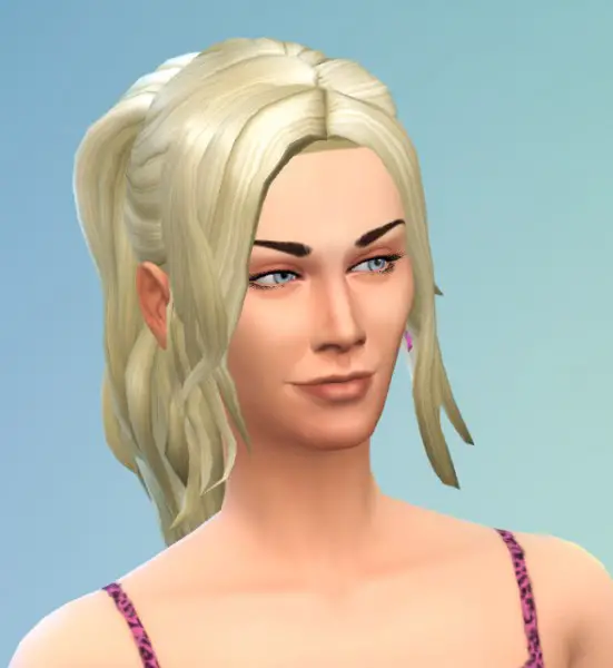 Sims 4 Hairs ~ Birksches sims blog: Ponytail with sidebangs hair