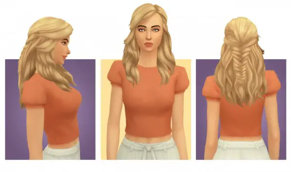 Simple Simmer: Nora hair for Sims 4